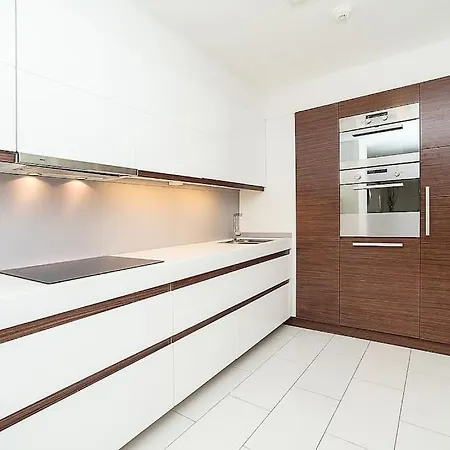 Elegant Snow White Loft With Jacuzzi And Garage شقة